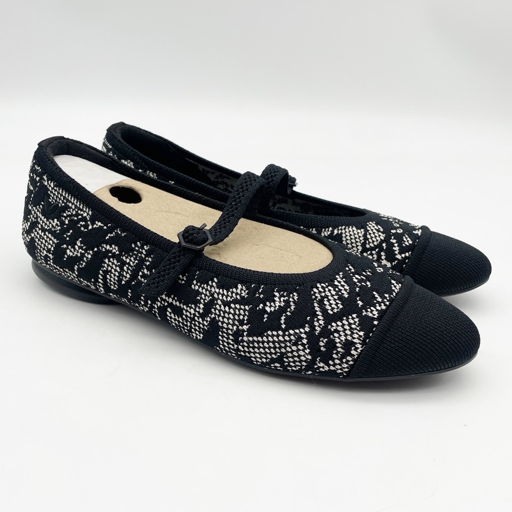 VIVAIA Mary Jane Tamia Almond Toe Black Lace - Picture 2 of 13